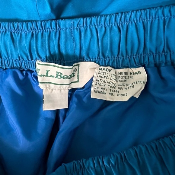 L.L. Bean Windbreaker Pants Gore-Tex Teal Large - Picture 6 of 9